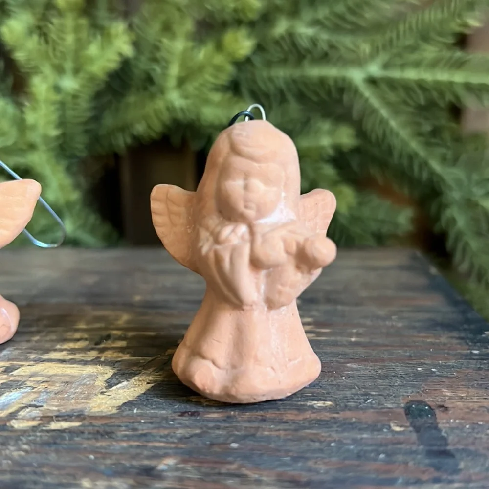 (2)Mini Terracotta Angels - Picture 3 of 9